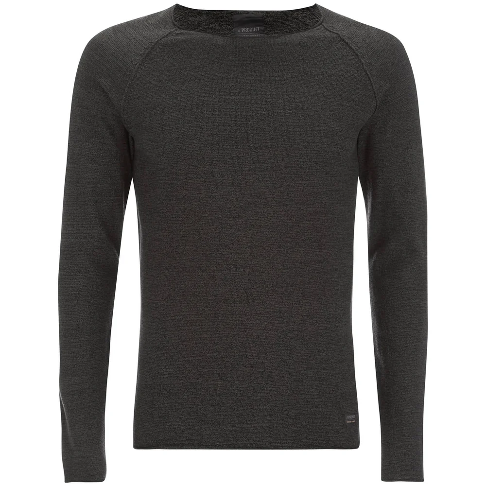Produkt Men's Twist Knit Crew Neck Jumper - Beluga - S - Grijs Afbeelding 1