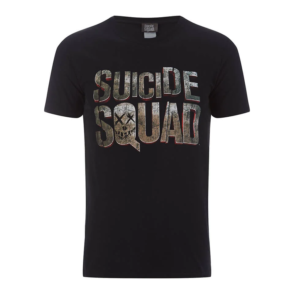Suicide Squad Suicide Squad Logo Heren T-Shirt - Zwart - S Afbeelding 1
