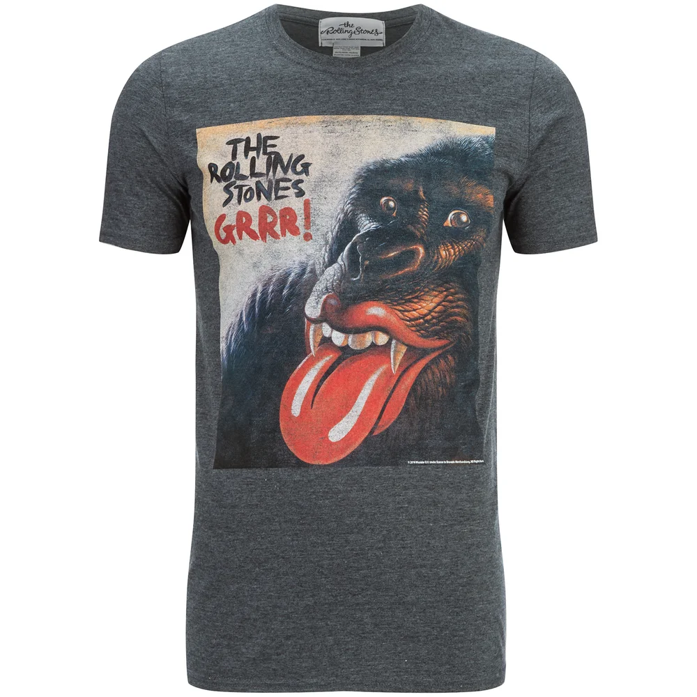 Rolling Stones Mens Gorilla Tongue T-Shirt - Grijs - S - Grijs Afbeelding 1