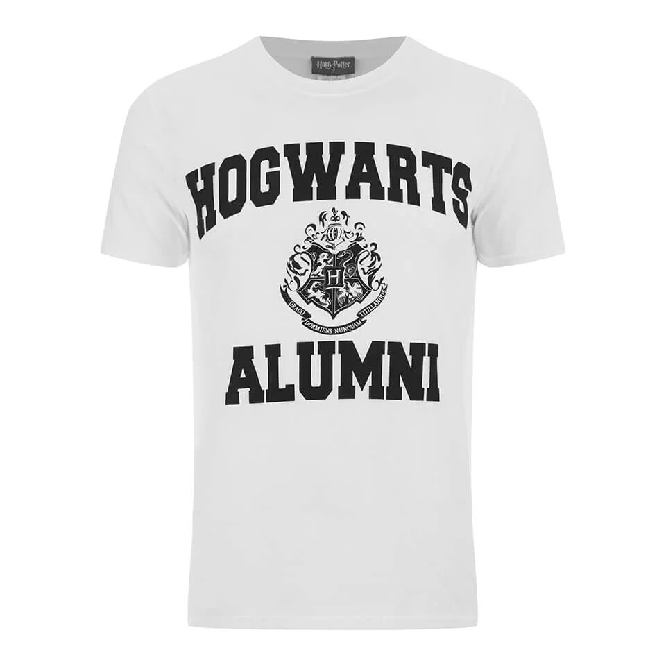 Harry Potter Hogwarts Alumni Heren T-Shirt - Wit - S Afbeelding 1