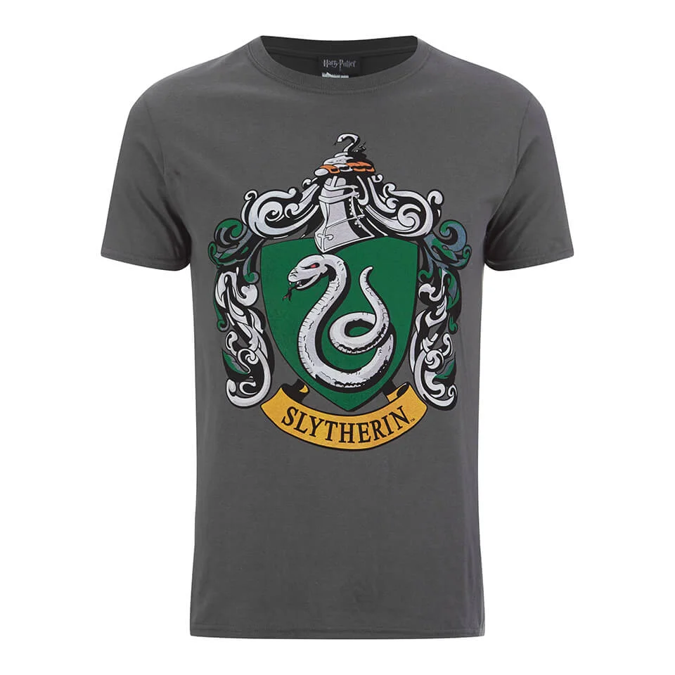 Harry Potter Slytherin Shield Heren T-Shirt - Grijs - S Afbeelding 1