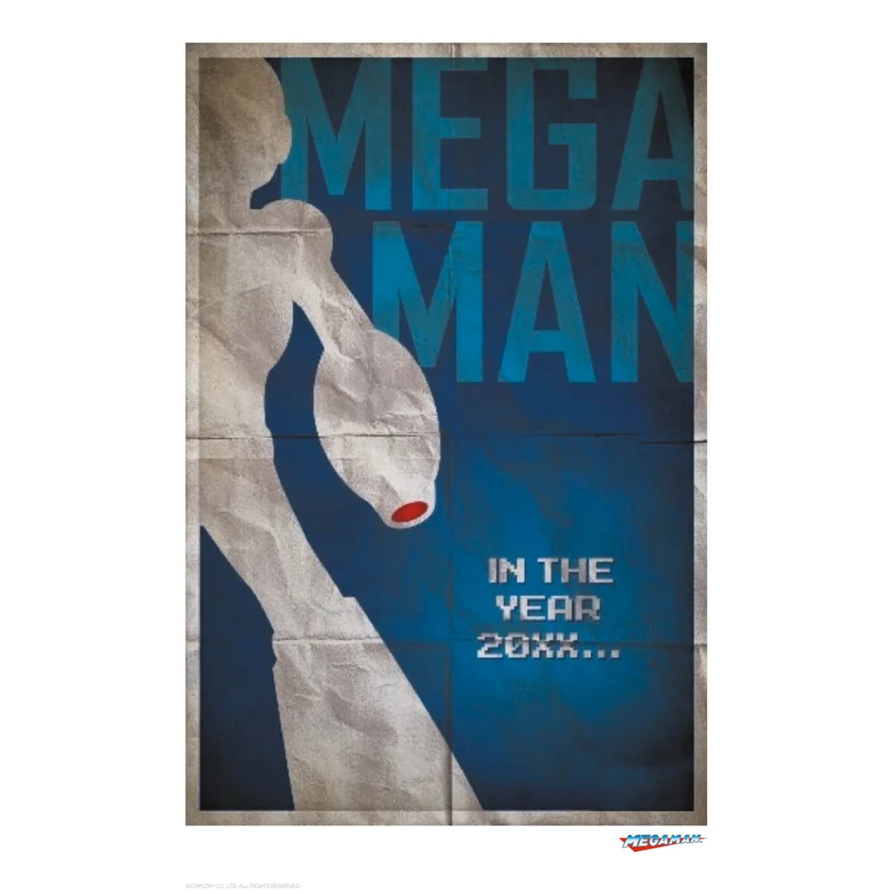 Mega Man 'Blaster' Limited Edition Giclee Art Print - Timed Sale Afbeelding 1