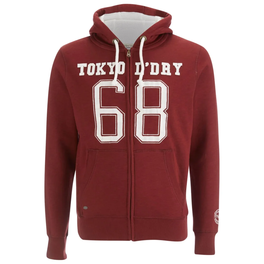 Tokyo Laundry Men's Goodlow Zip Through Hoody - Oxblood - S - Burgundy Afbeelding 1