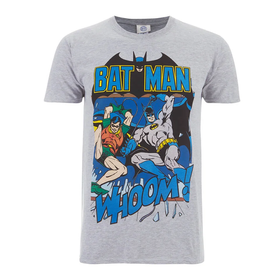 DC Comics Batman and Robin Heren T-Shirt - Grijs - S - Grijs Afbeelding 1