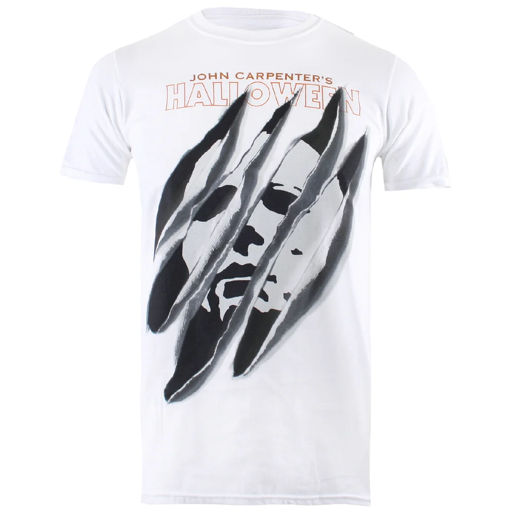 Halloween Slashed Heren T-Shirt - Wit - S - Wit Afbeelding 1