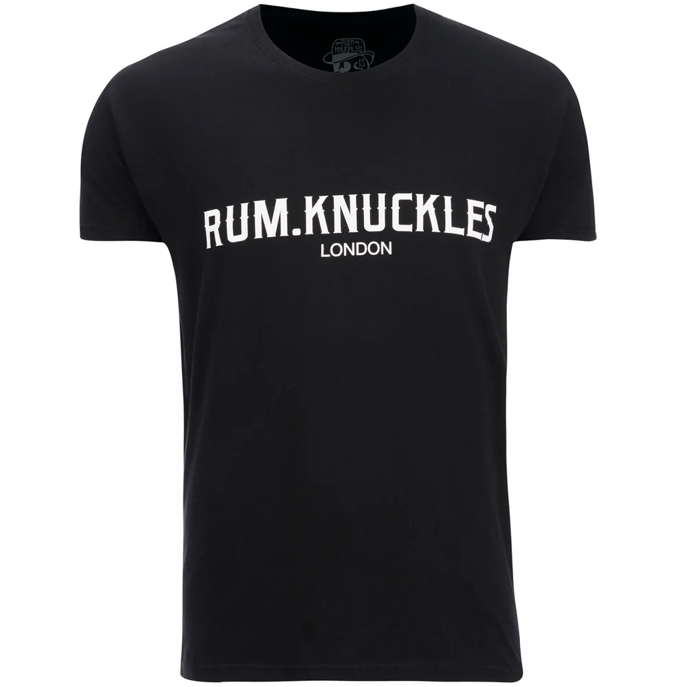 Rum Knuckles Mens London T-Shirt - Zwart - S - Zwart Afbeelding 1