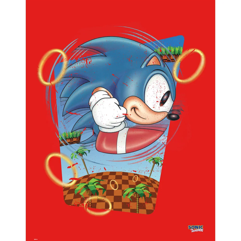 Sonic the Hedgehog 'Rings' Art Print Afbeelding 1