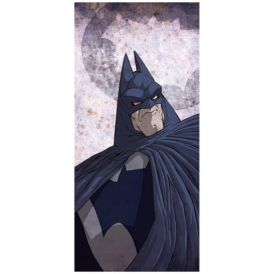 Knight Detective Batman Inspired Fine Art Print - 16.5" x 9.7" Afbeelding 1