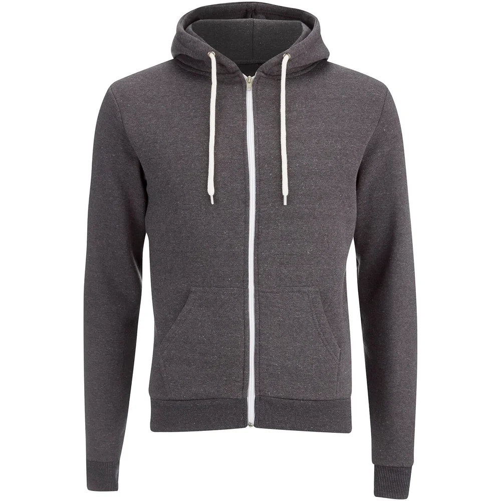 Soul Star Men's Berkley Zip Through Hoody - Charcoal - S - Grijs Afbeelding 1