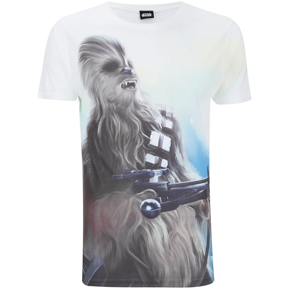Star Wars Chewbacca Heren T-Shirt - Wit - S Afbeelding 1