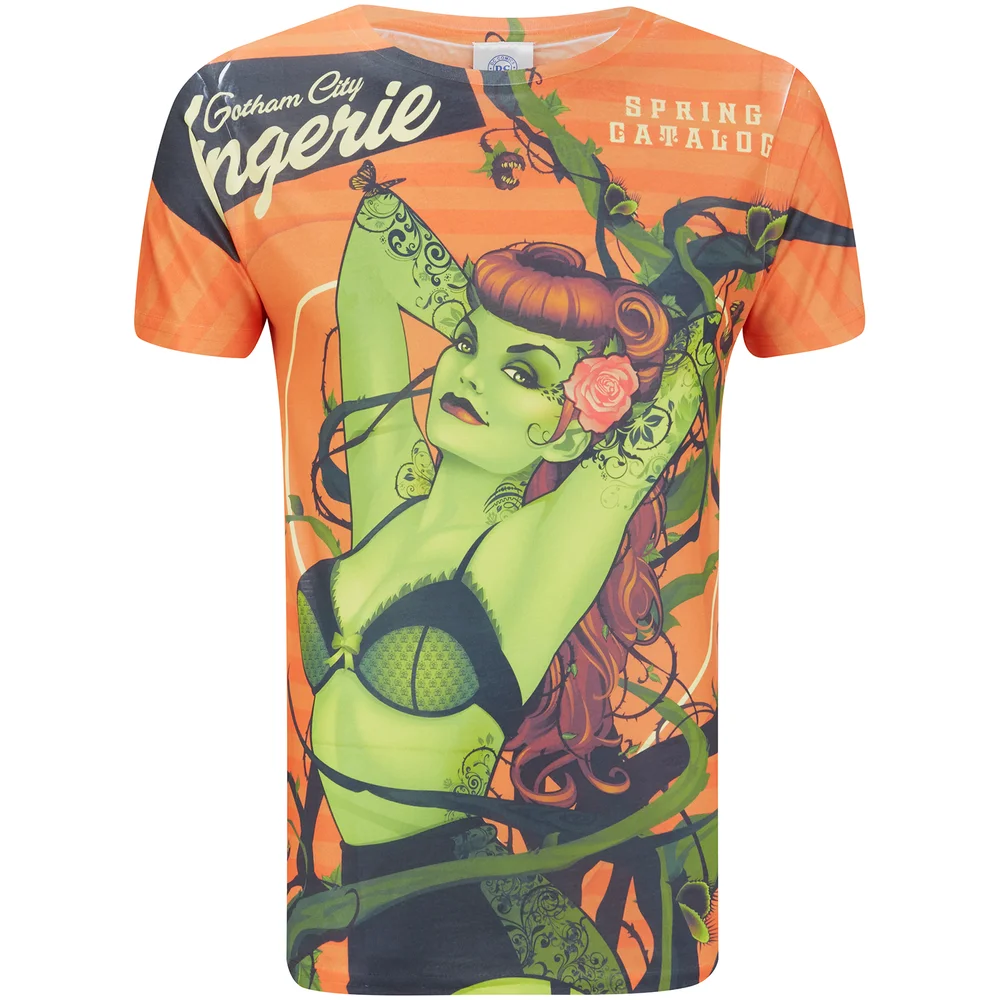 DC Comics Bombshell Poison Ivy Heren T-Shirt - Rood - S Afbeelding 1