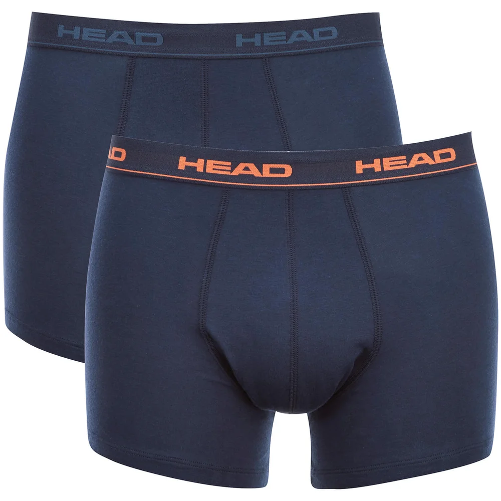 Head Men's 2-Pack Boxers - Peacoat - S - Blauw Afbeelding 1