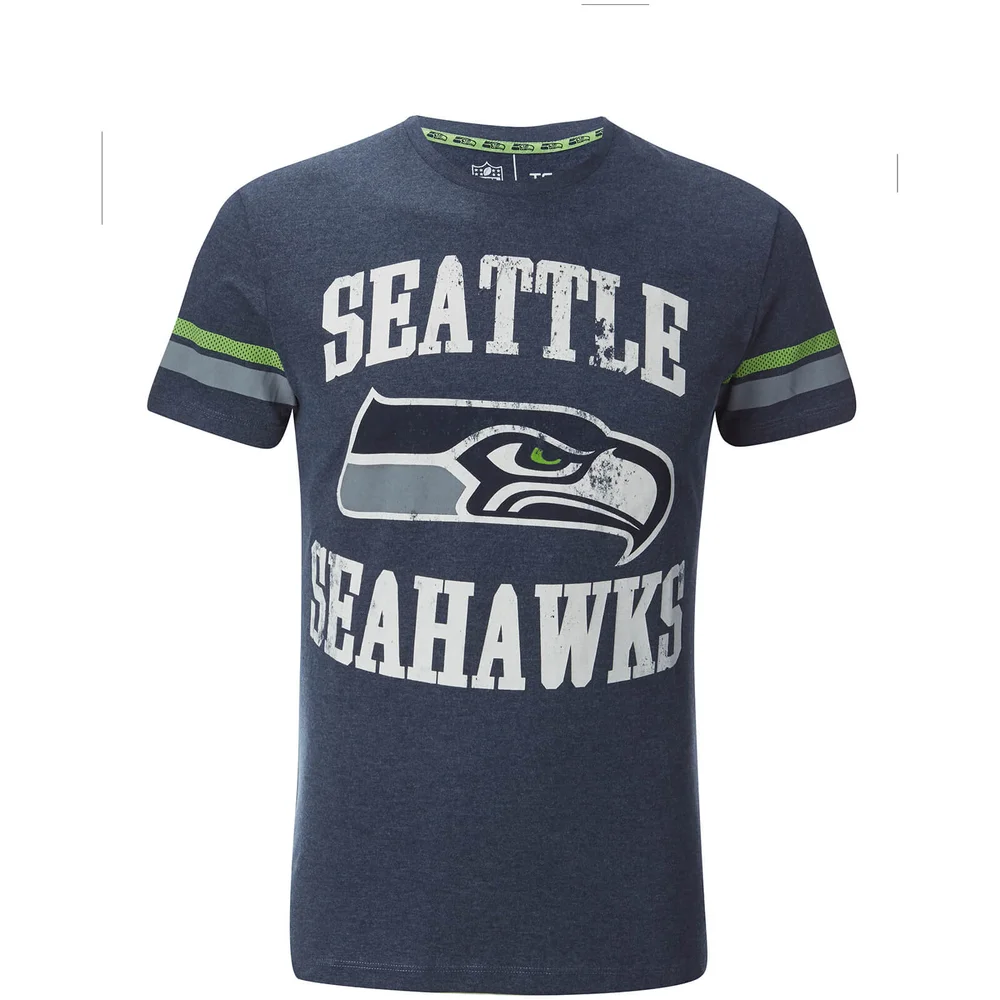 NFL Men's Seattle Seahawks Logo T-Shirt - Navy - S - Navy blauw Afbeelding 1