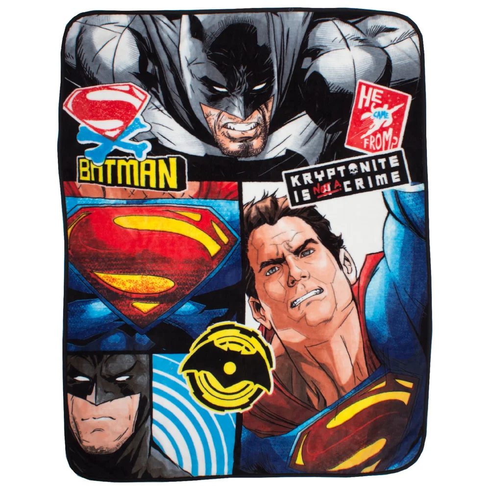 Batman v Superman Clash Coral Fleece Blanket - 120 x 150cm Afbeelding 1