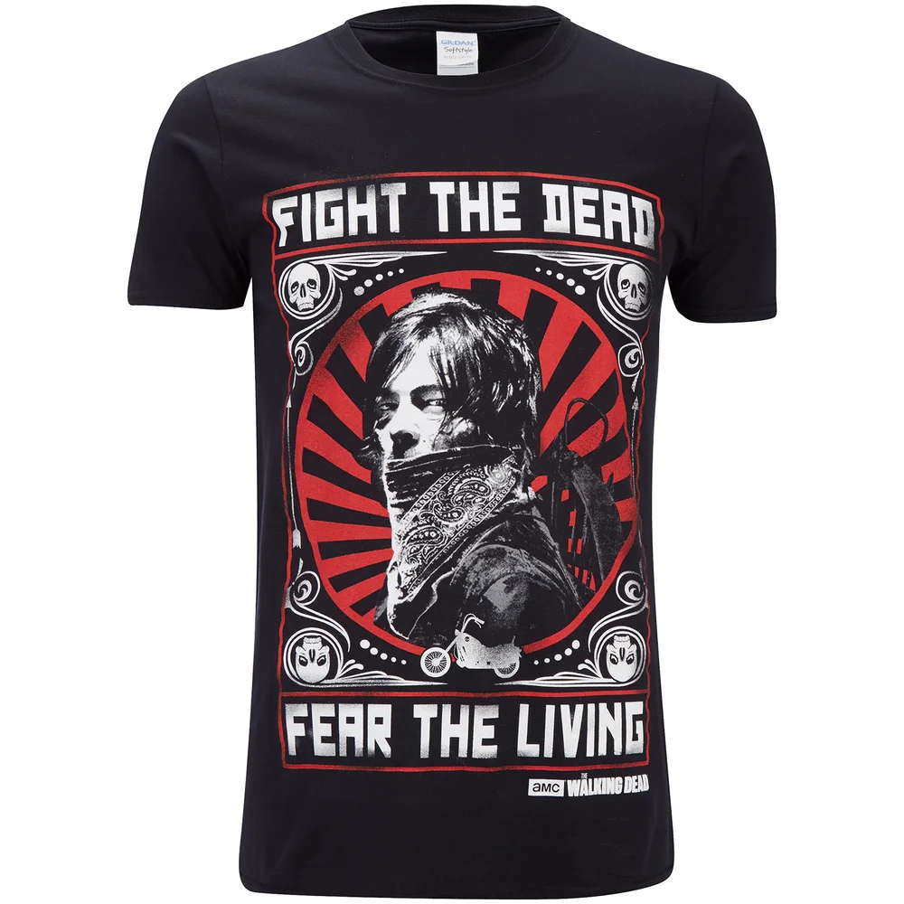 The Walking Dead Mens Fight the Dead T-Shirt - Zwart - S - Zwart Afbeelding 1