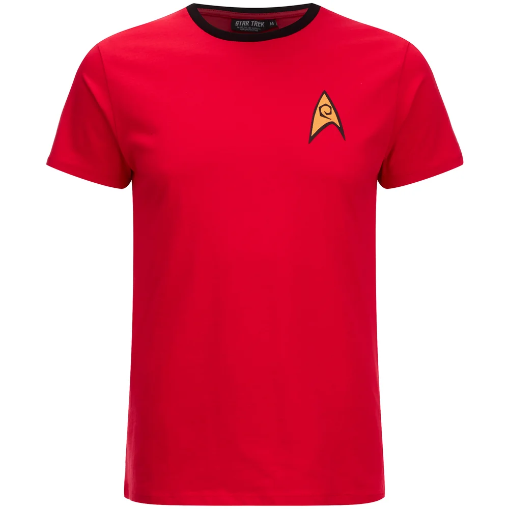Star Trek Command Uniform Heren T-Shirt - Rood - S - Rood Afbeelding 1