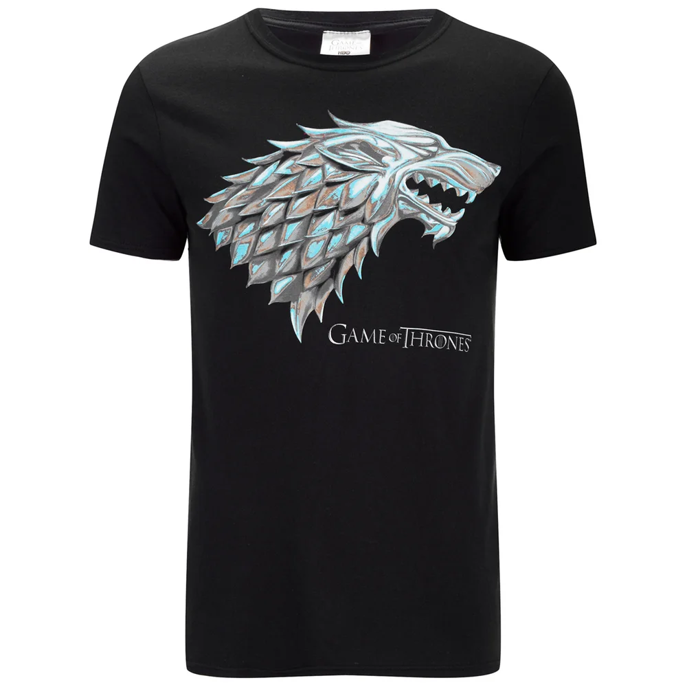 Game of Thrones Stark Sigil Heren T-Shirt - Zwart - S - Zwart Afbeelding 1