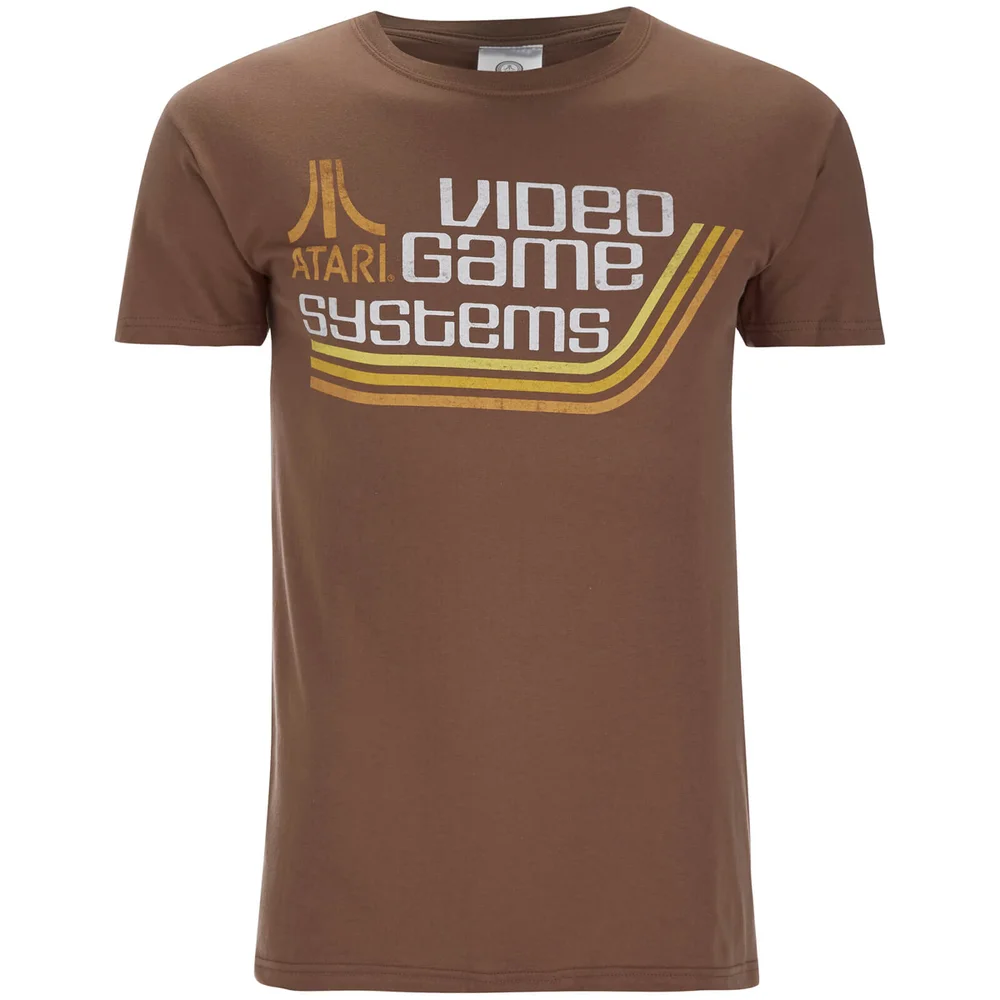 Atari Atari Games Systems Heren T-Shirt - Grijs - S - Brown Afbeelding 1
