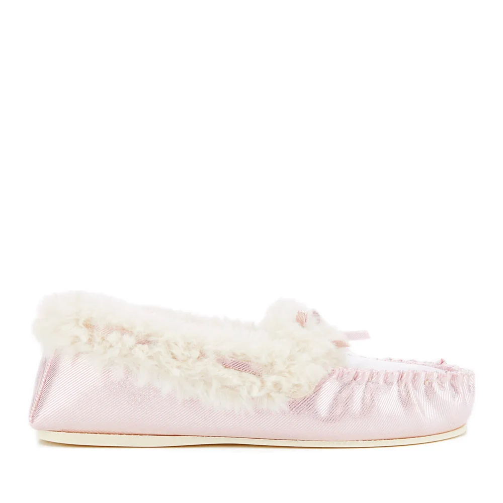 Dunlop Women's Amaline Moccasin Slippers - Lilac - UK 3 - Paars Afbeelding 1
