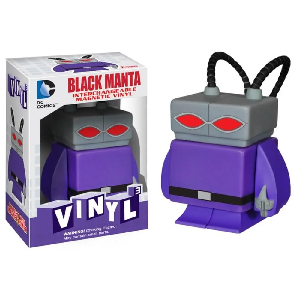 Black Manta DC Comics 3 verwisselbare magnetische vinylfiguur Afbeelding 1