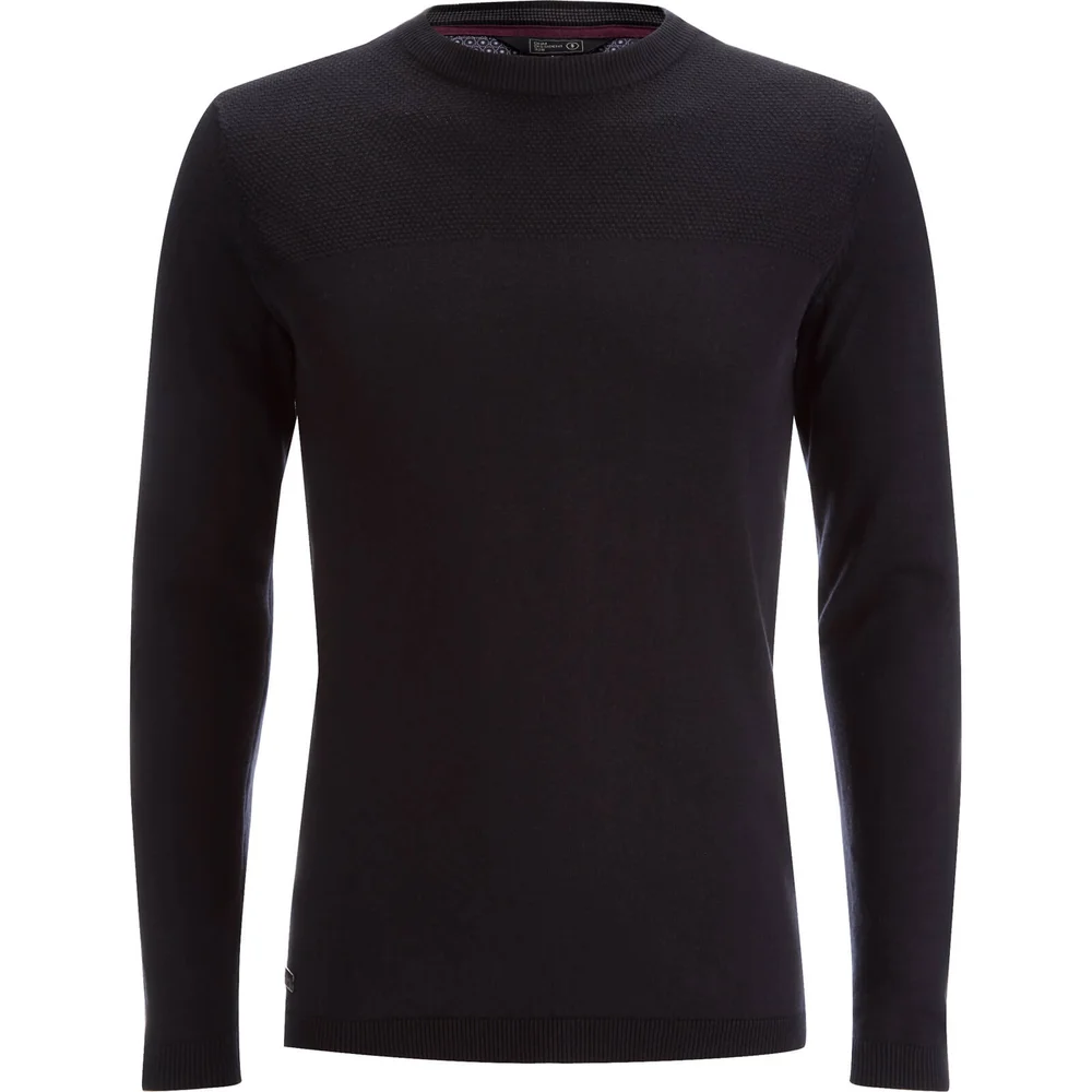 Dissident Men's Stelios Crew Neck Jumper - Black - S - Zwart Afbeelding 1
