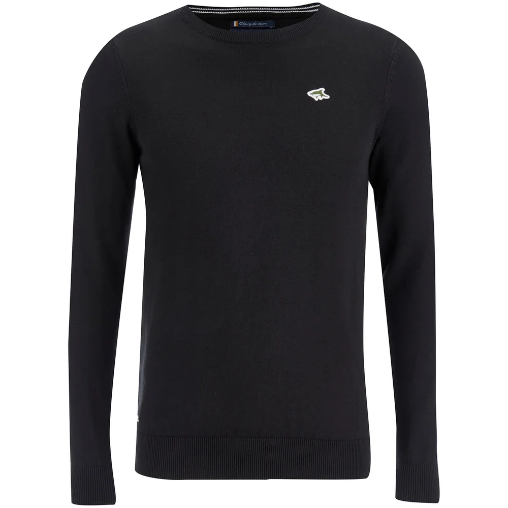 Le Shark Men's Union Cotton Crew Neck Jumper - Black - S - Zwart Afbeelding 1