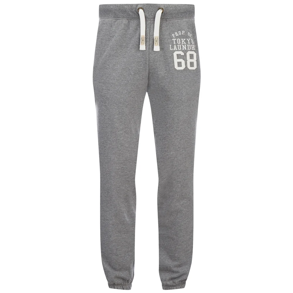 Tokyo Laundry Men's Lewiston Sweatpants - Mid Grey Marl - S - Grijs Afbeelding 1