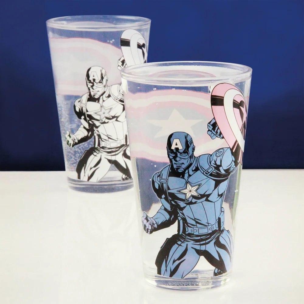 Marvel Captain America Colour Changing Glass Afbeelding 1