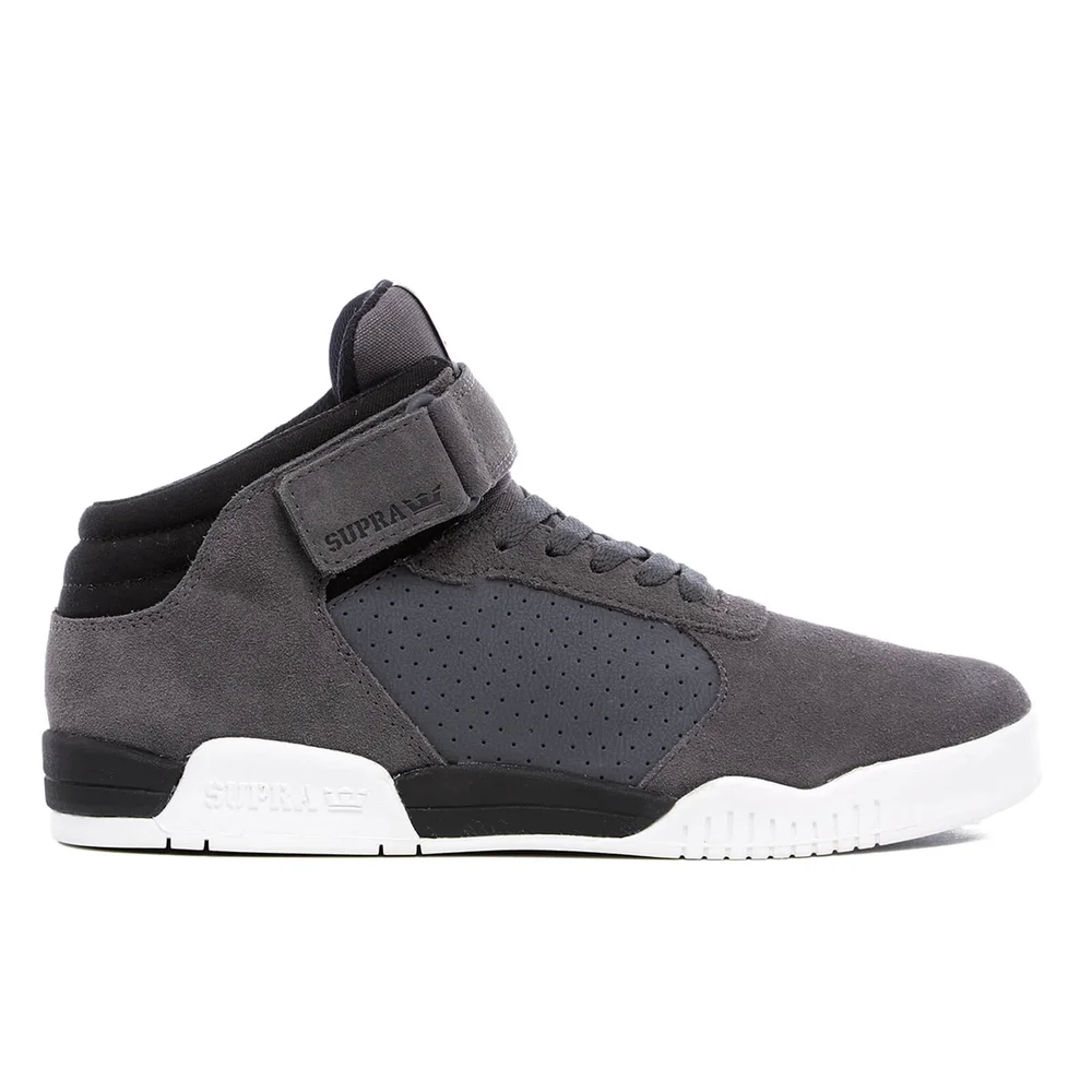 Supra Men's Ellington Strap Suede Trainers - Dark Grey - UK 7 - Grijs Afbeelding 1