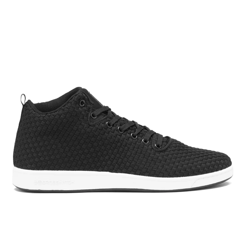 Crosshatch Men's Blythe High Top Trainers - Black - UK 7 - Zwart Afbeelding 1