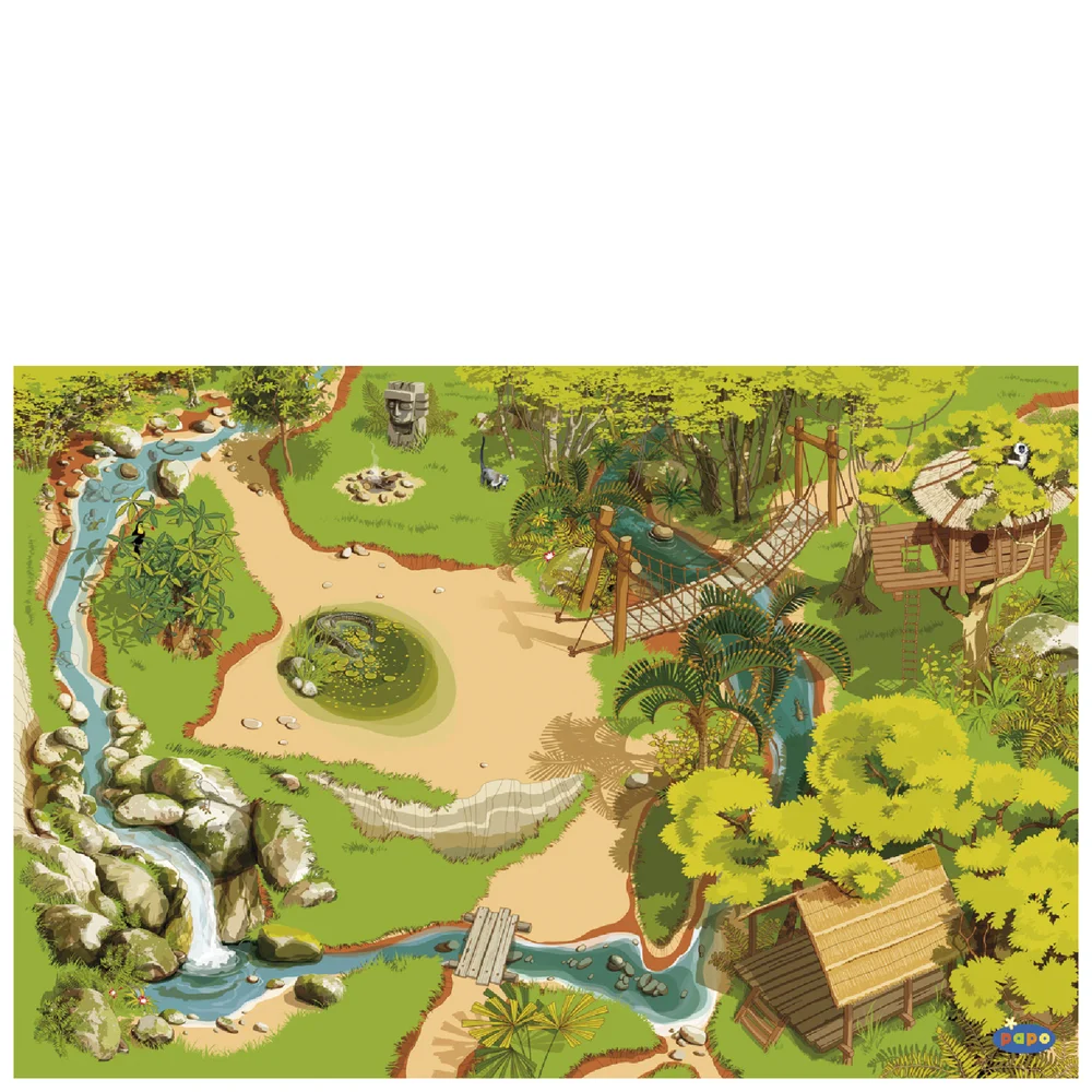 Papo Wild Animal Kingdom: Jungle Playmat Afbeelding 1