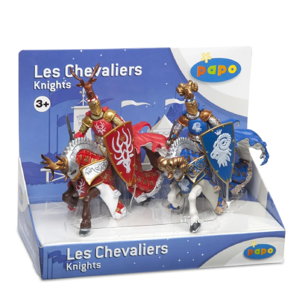 Papo Medieval Era: Display Box Weapons Knight Stag and Ram Afbeelding 1