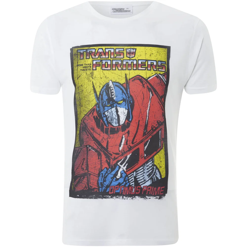 Transformers Optimus Prime Heren T-Shirt - Wit - S - Wit Afbeelding 1