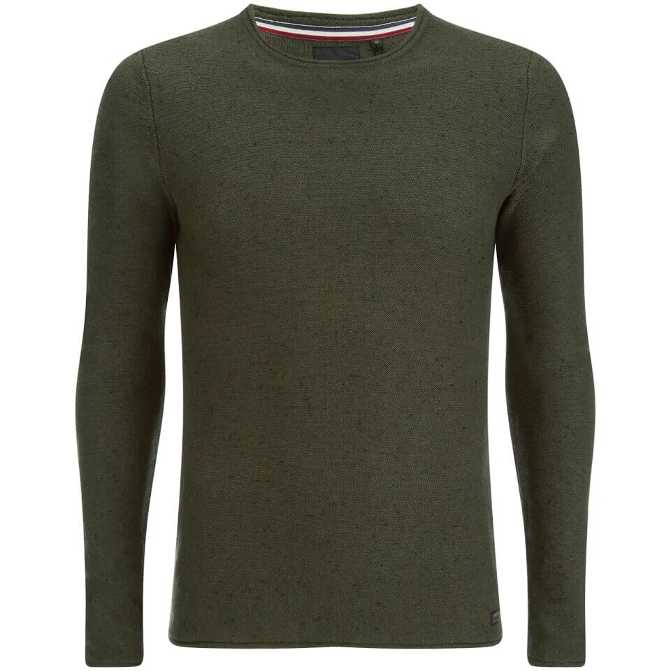Produkt Men's Knitted Crew Neck Jumper - Rosin - S - Groen Afbeelding 1