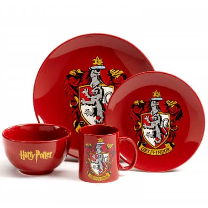 Harry Potter Gryffindor Keramiek servies (4 stuks) Afbeelding 1
