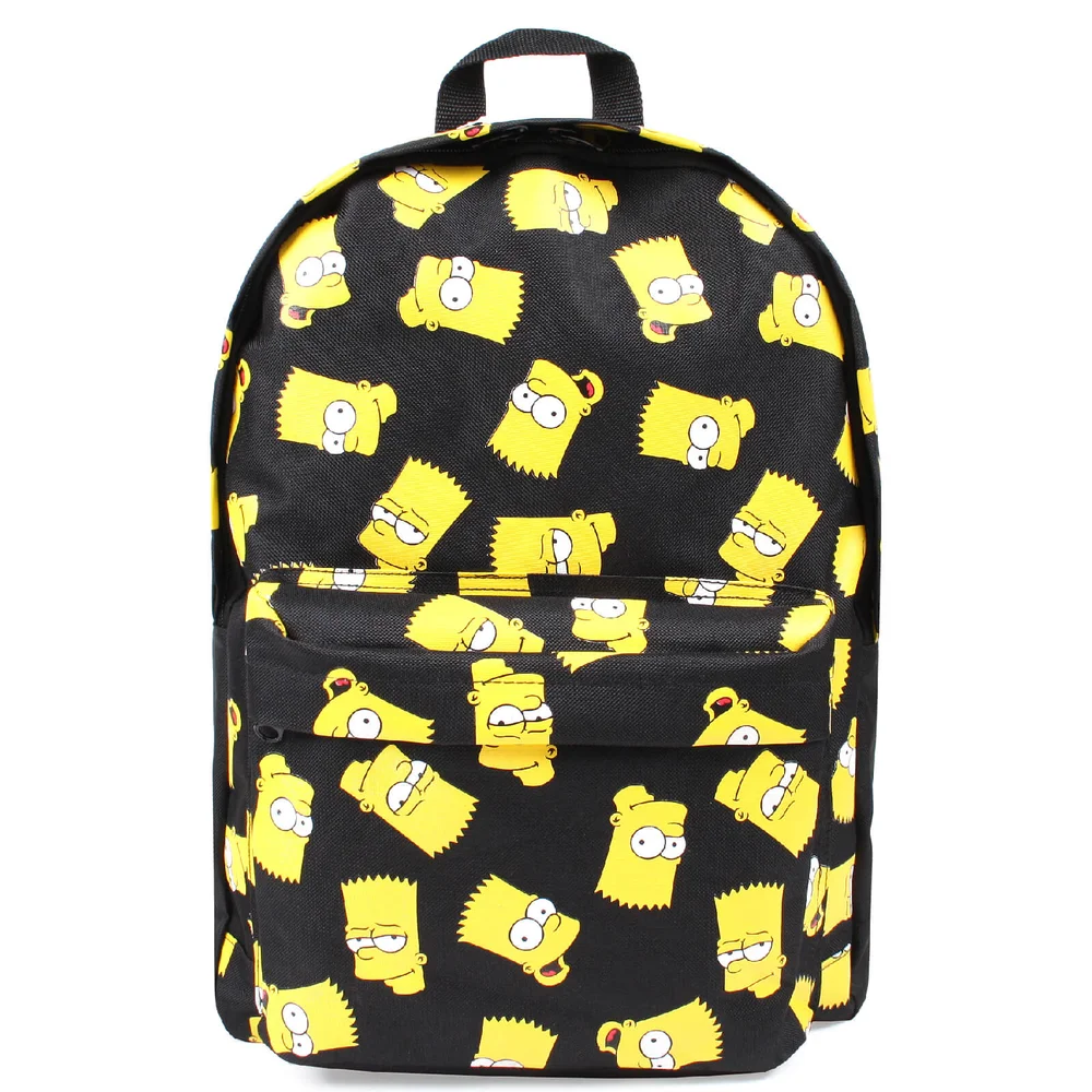 The Simpsons Men's Bart Face Backpack - Black Afbeelding 1