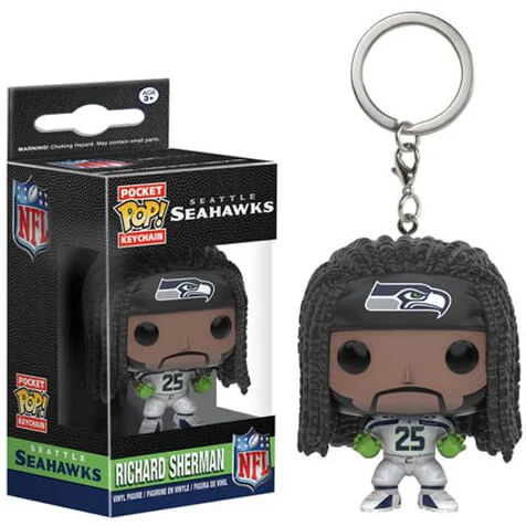 NFL Richard Sherman Pocket Pop! Sleutelhanger Afbeelding 1