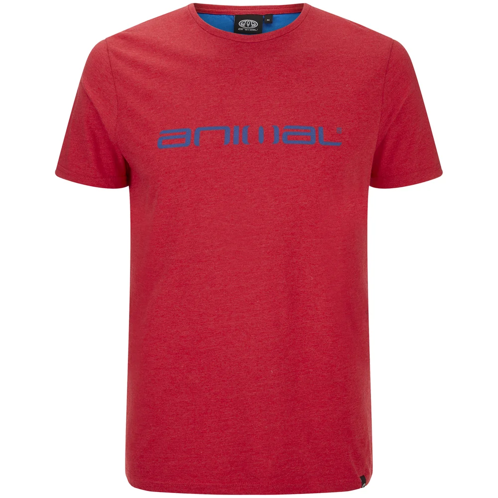 Animal Men's Marrly T-Shirt - Crimson Red Marl - S - Rood Afbeelding 1