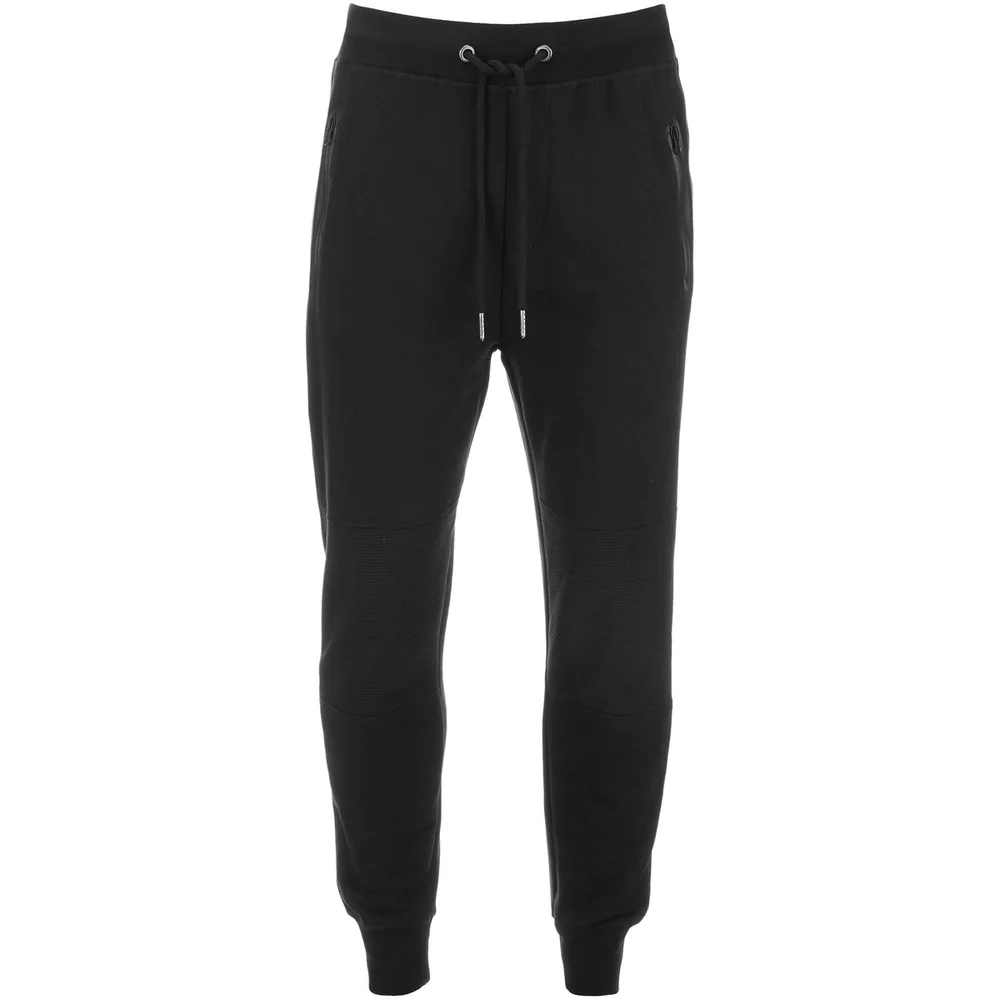 Threadbare Men's Mersey Sweatpants - Black - S - Zwart Afbeelding 1