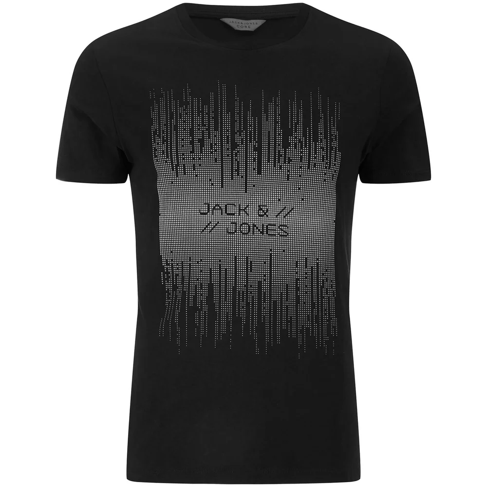 Jack & Jones Men's Core Valentino 3D Print T-Shirt - Black - S - Zwart Afbeelding 1