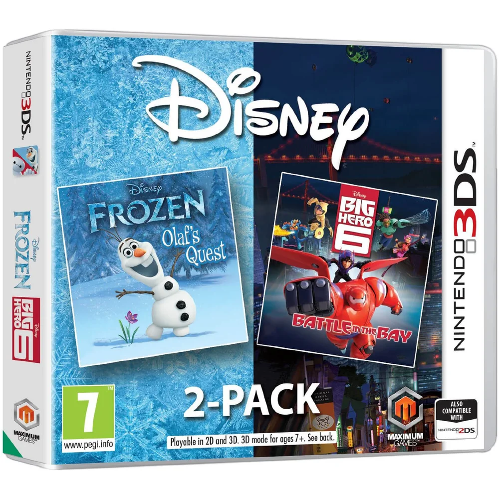 Disney Frozen/Big Hero 6 3DS Double Pack Afbeelding 1