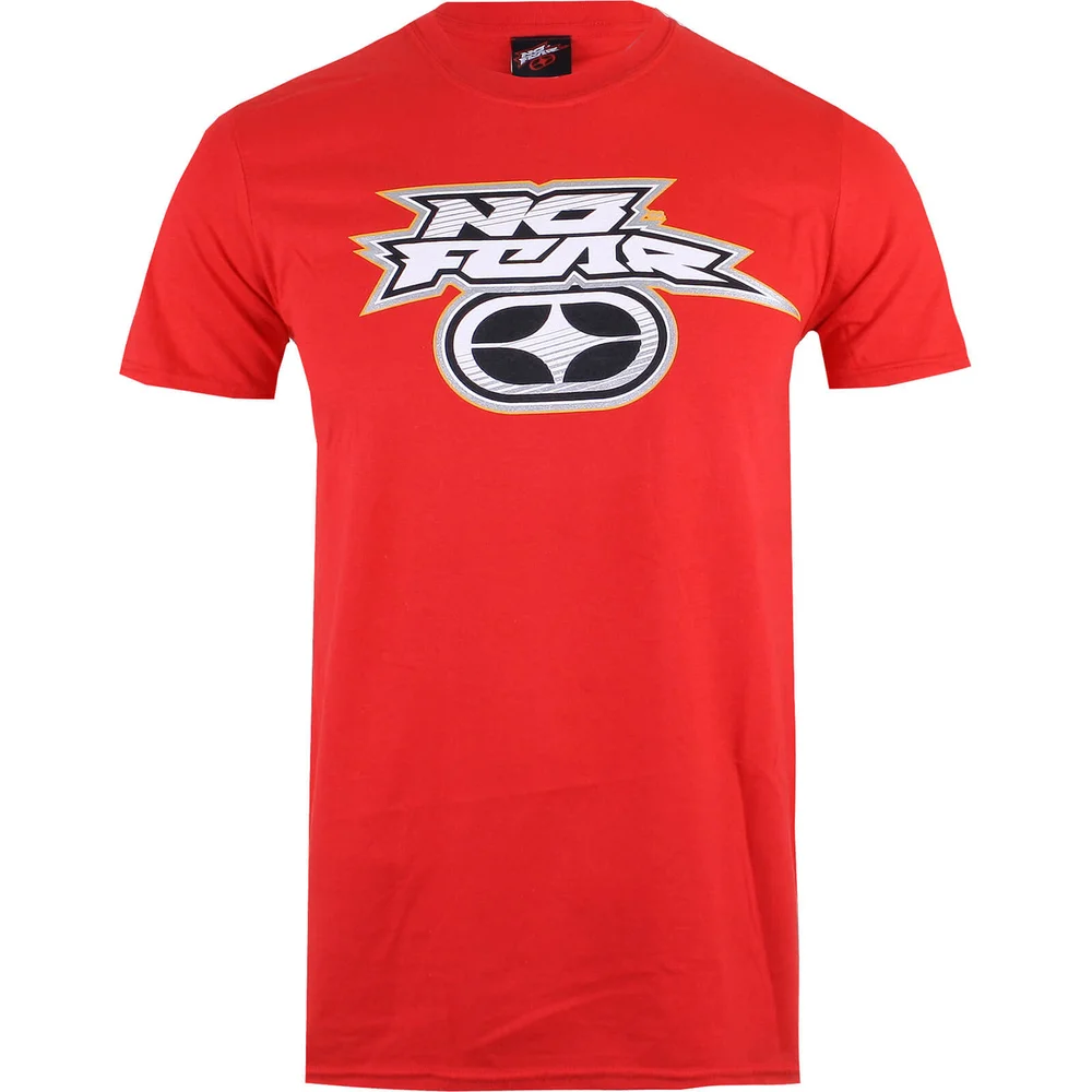 No Fear Men's Reflective Logo T-Shirt - Red - S Afbeelding 1