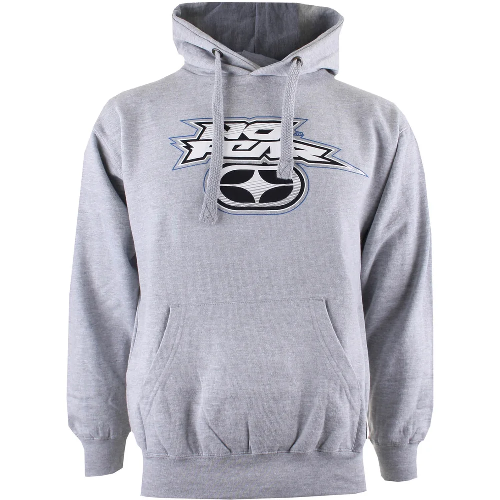 No Fear Men's Reflective Logo Hoody - Sports Grey - S - Grijs Afbeelding 1