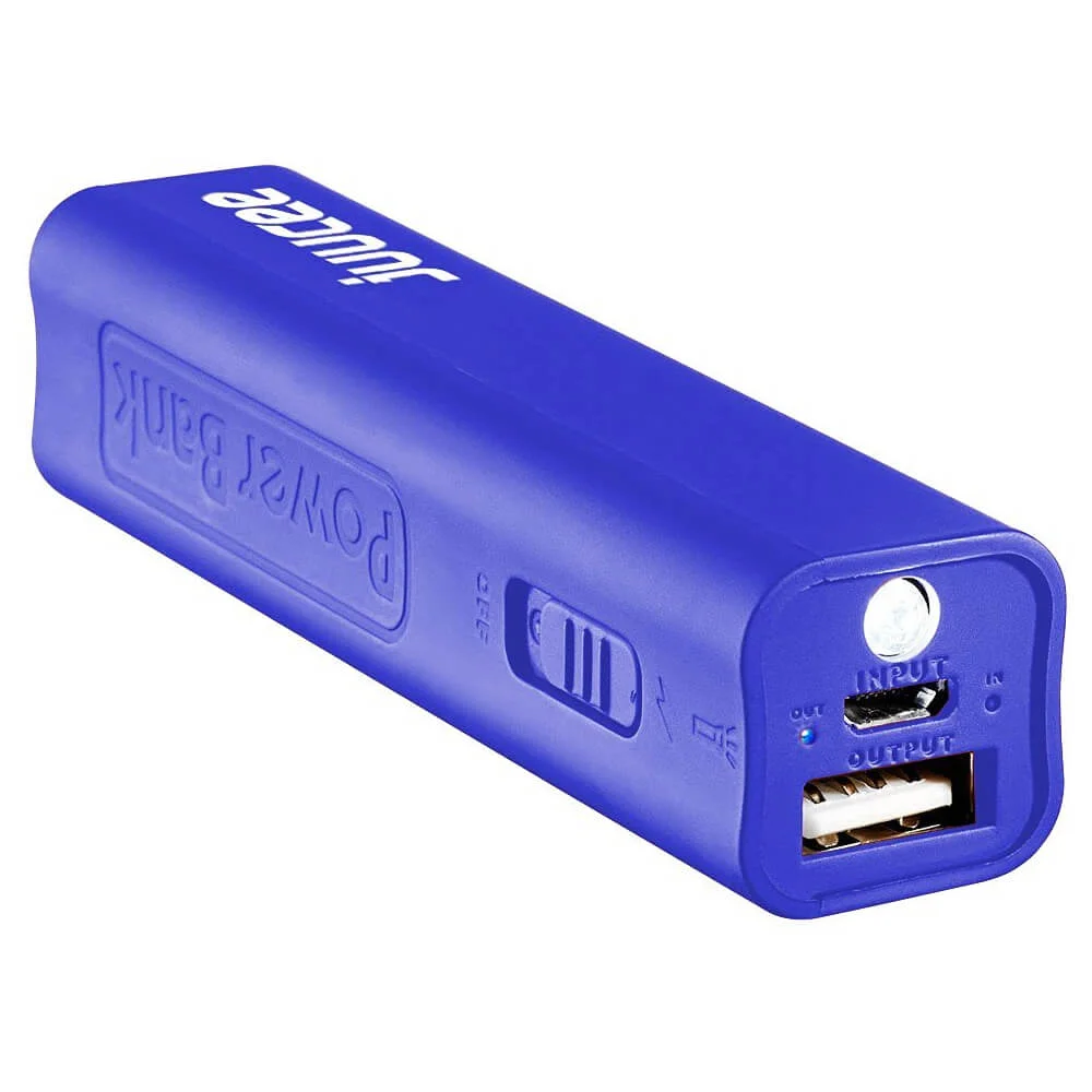 Bitmore® Juucee™ 2600 Power Bank with Torch - Blue Afbeelding 1