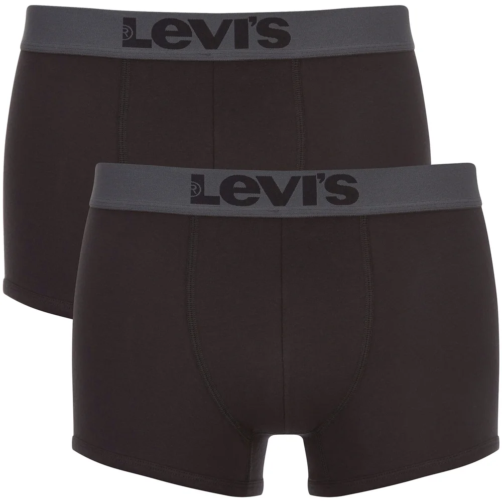 Levi's Men's 200SF 2-Pack Trunks - Jet Black - S - Zwart Afbeelding 1