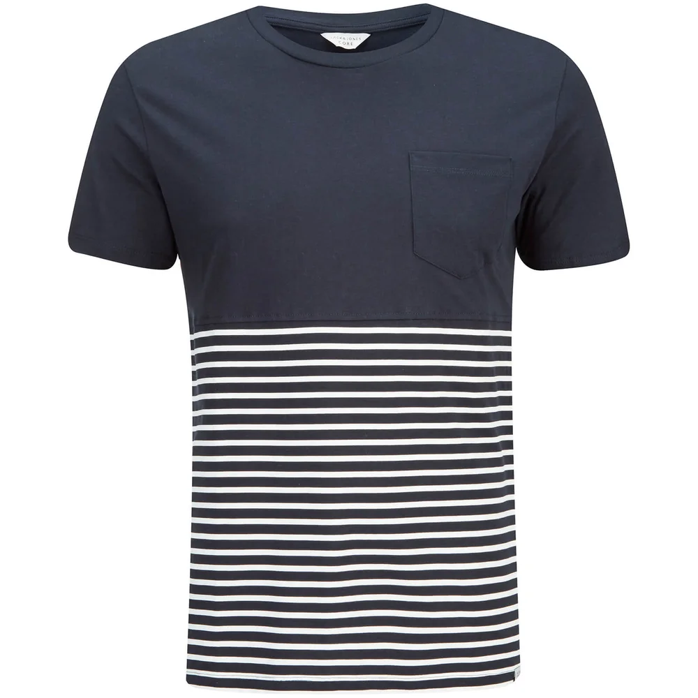 Jack & Jones Men's Core Wise T-Shirt - Navy Blazer - S - Zwart Afbeelding 1