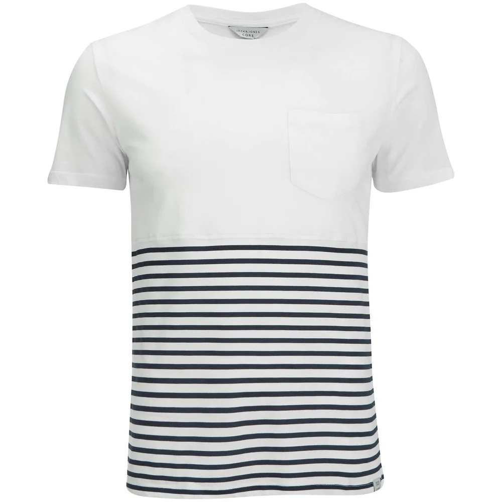 Jack & Jones Men's Core Wise T-Shirt - White - S - Wit Afbeelding 1