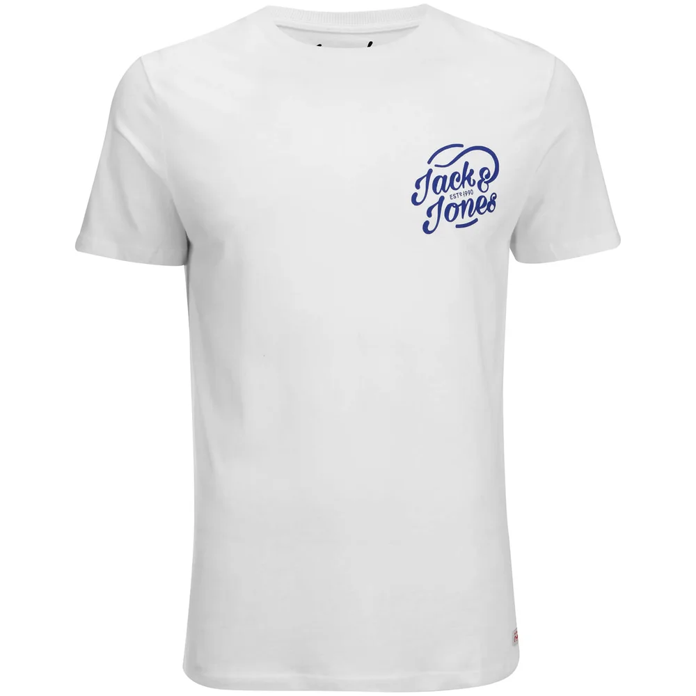 Jack & Jones Men's Originals Freebie T-Shirt - White - S - Wit Afbeelding 1