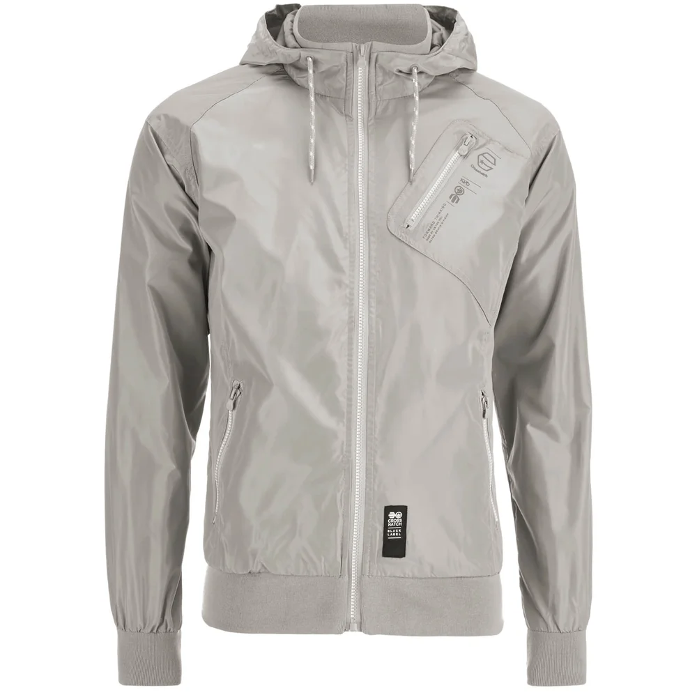 Crosshatch Men's Flexon Zip Through Hoody - Grey - S - Grijs Afbeelding 1