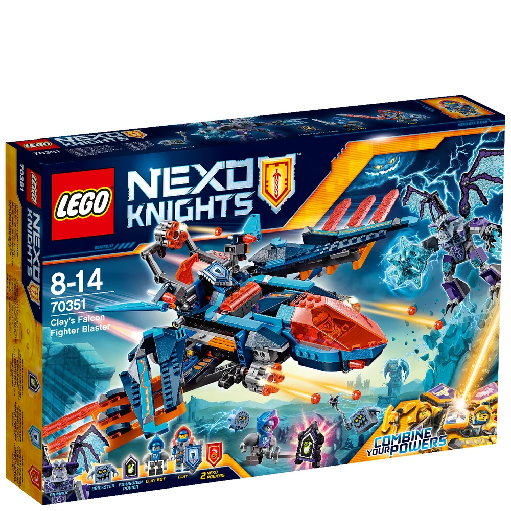 LEGO Nexo Knights: Clay's Falcon Gevechtsblaster (70351) Afbeelding 1